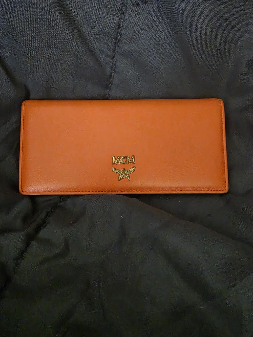 MCM Orange Leather Long Wallet - Picture 1 of 11